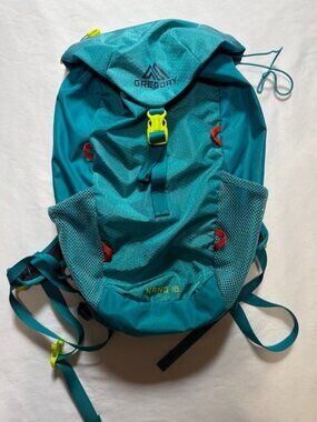 Gregory Nano 16 Backpack Teal Blue Outdoor Hiking Daypack Bladder Compatible